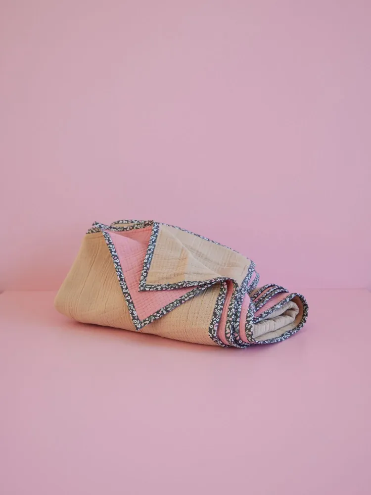 Educatief Verantwoord Katoenmix Quilt - Sand