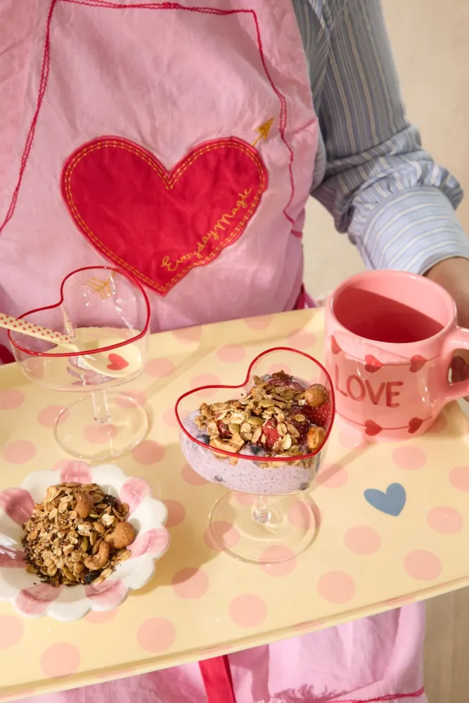 Heart Glass Champagne Coupe