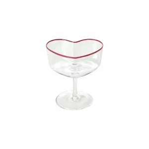Heart Glazen Champagne Coupe