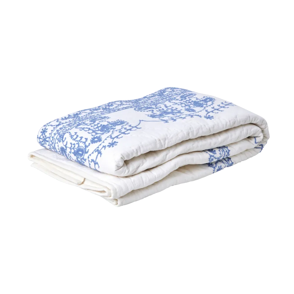 Katoenen Quilt - White