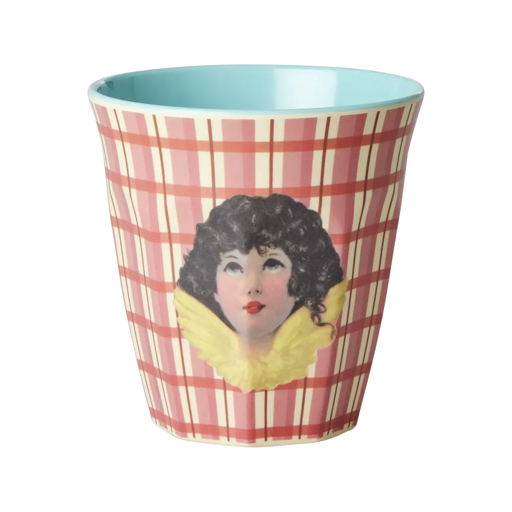 Kleurrijk Medium Cup - Rood