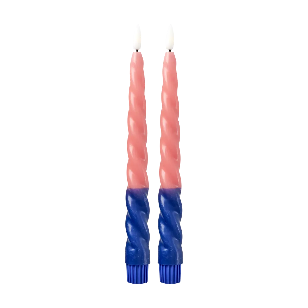 LED Candle - Lichtrood - 2-pack met Veiligheidsrand
