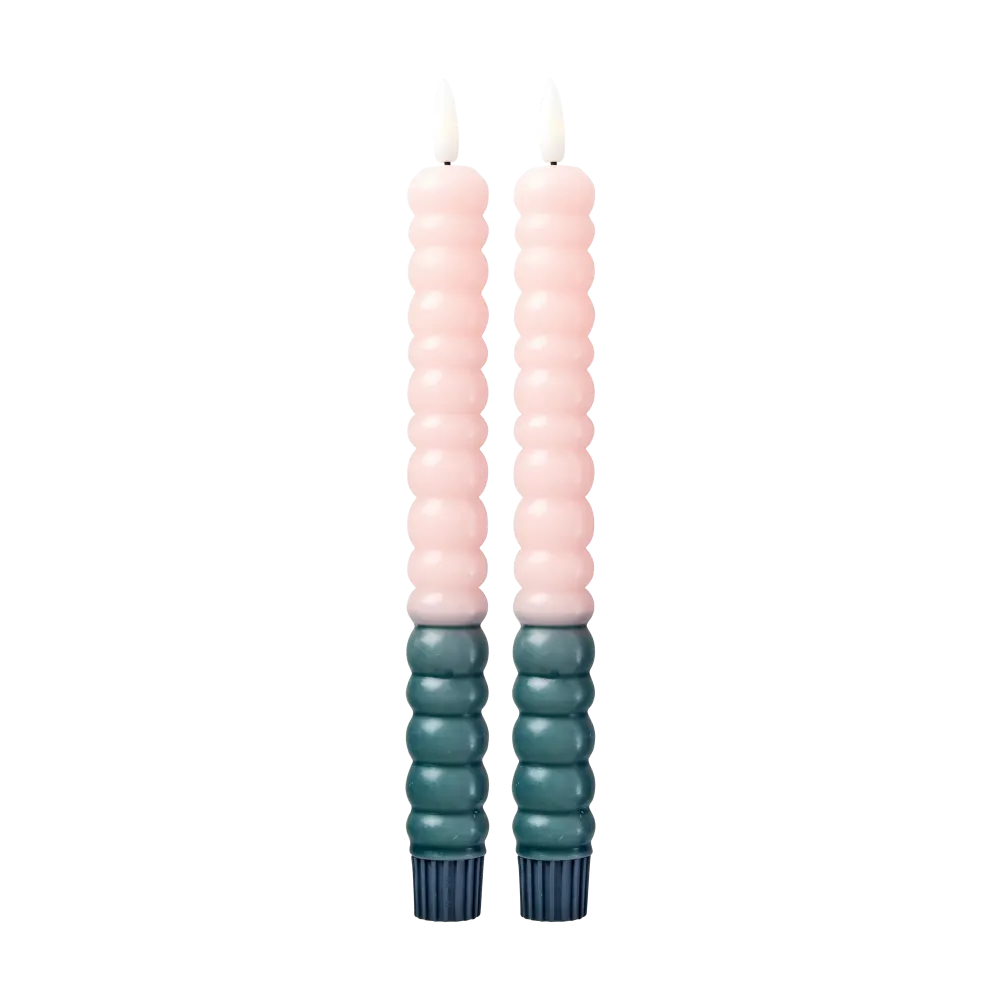 LED Candle - Mild Pink - 2-pack