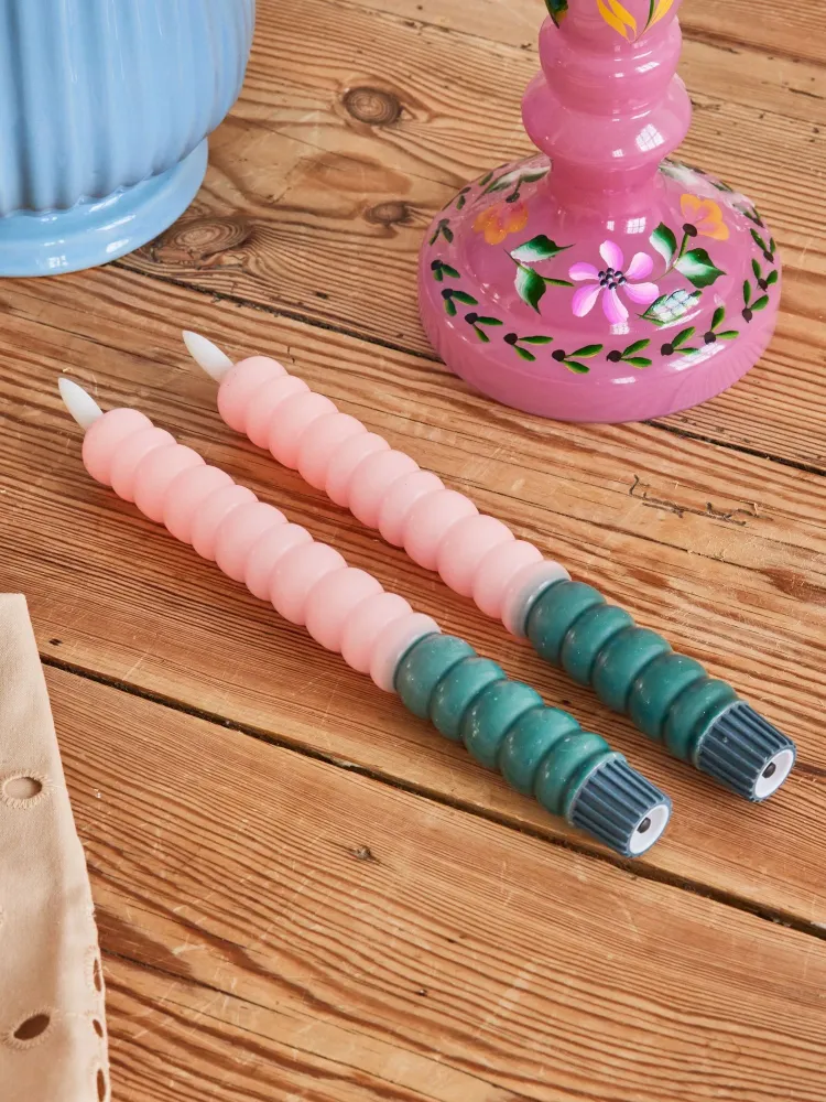 LED Candle - Mild Pink - 2-pack