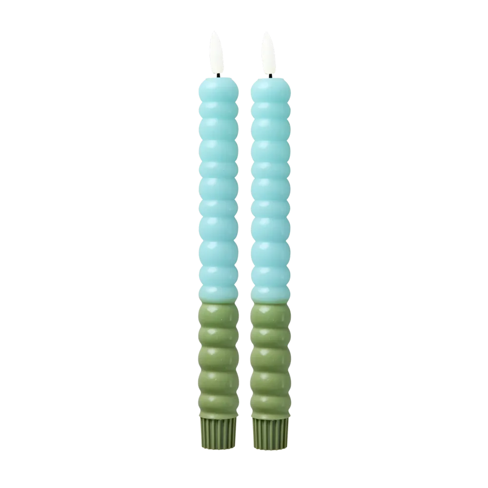 LED Candle - Mint - set van twee
