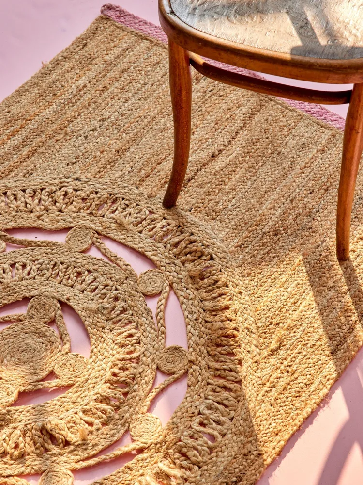 Premium Jute Runner - Blush