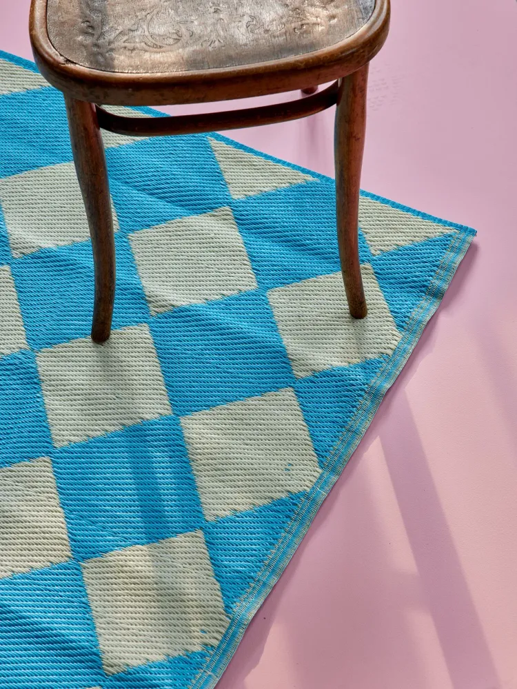 Recycled Poly Runner - Blue - Harlequin Design met CE-Keurmerk