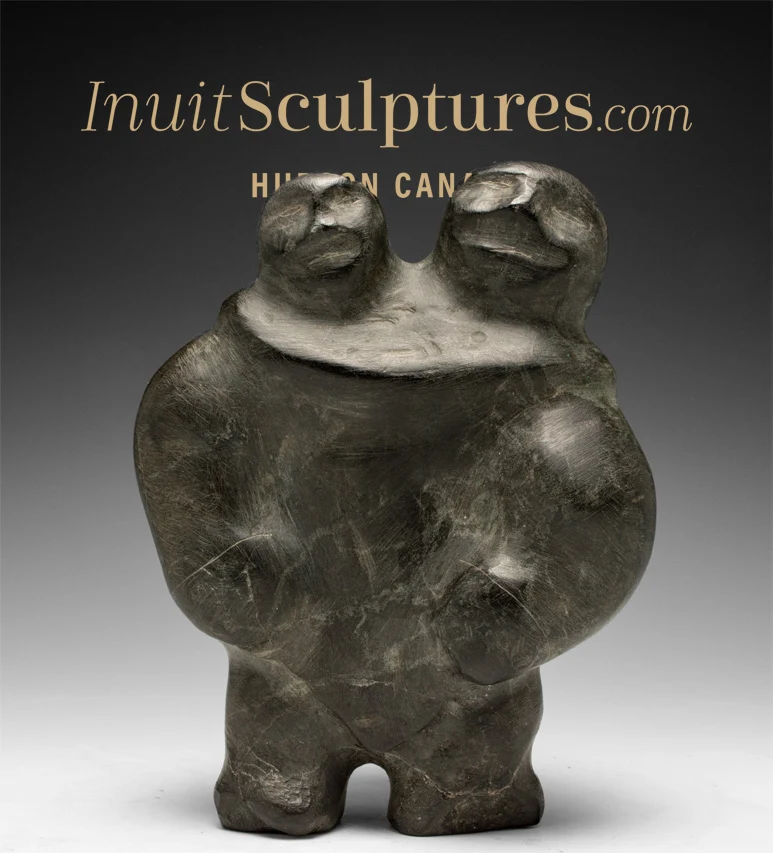 VINTAGE 6" Mother and Child Barnabus Arnasungaaq *I Can See Your House From Here*