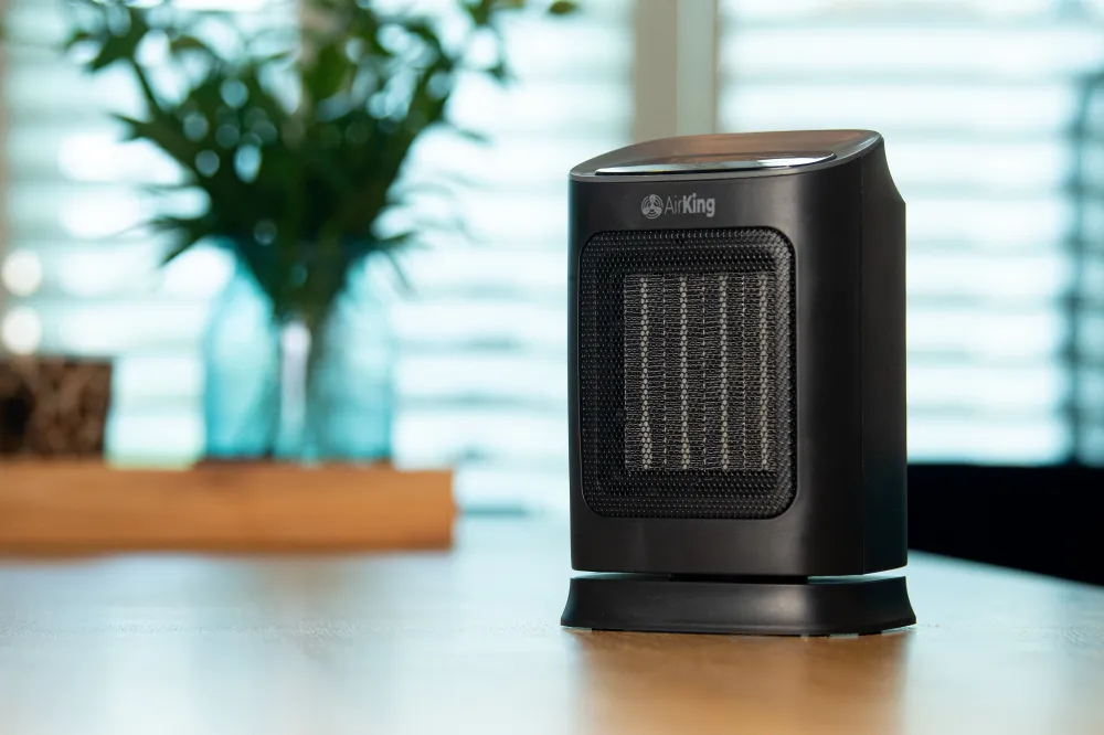 Elektrische Kachel - Compacte Keramische kachel met touchscreen - 2 Standen 900 en 1800 Watt - Kantelbeveiliging - Draagbaar