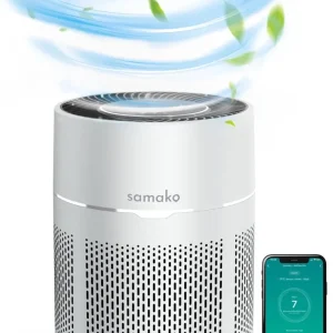 Samako Airflow - Luchtreiniger - Hepa 13 pro filter - Hooikoorts, huisdier allergieën, huisstofmijt - Luchtkwaliteitsindic...