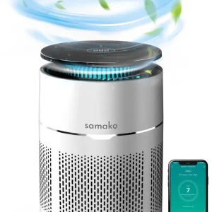 Samako - Airflow Pro - Luchtreiniger - Hepa 13 pro filter - Hooikoorts, huisdier allergieën, huisstofmijt - Luchtkwaliteit...