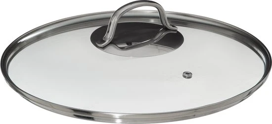 4goodz Dubbelwandige RVS Hapjespan met deksel - Zilver
