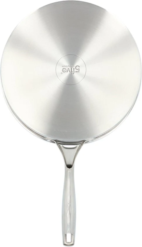 4goodz Dubbelwandige RVS Hapjespan met deksel - Zilver