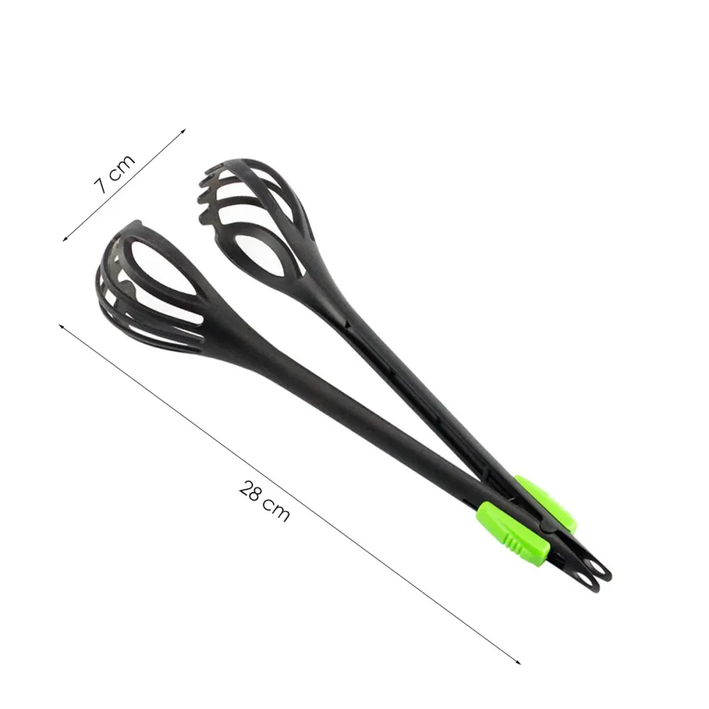 Eierschep - Eierklopper - Beslagklopper - Voor gekookte eieren - Zwart-Groen - 28 x 7 cm