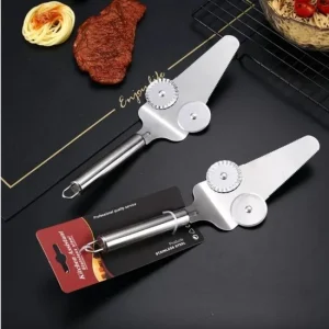 Pizzames 2 stuks - Pizzasnijder - Taart snijden - BBQ - Keuken - Multifunctioneel - Vaatwasser bestendig - RVS - Taartmes...