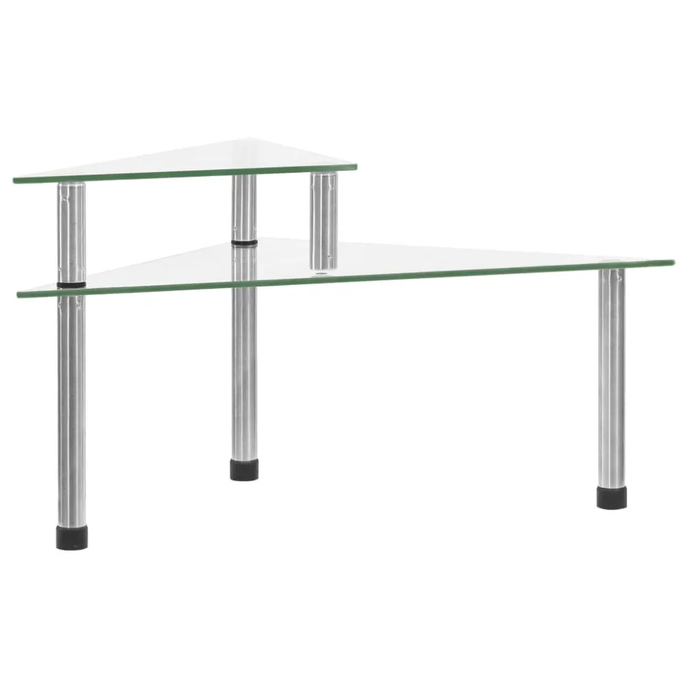 Keukenschap 49,5x35x19 cm gehard glas transparent