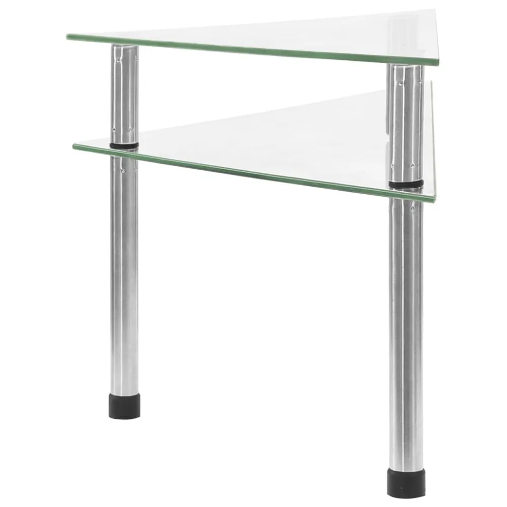 Keukenschap 49,5x35x19 cm gehard glas transparent