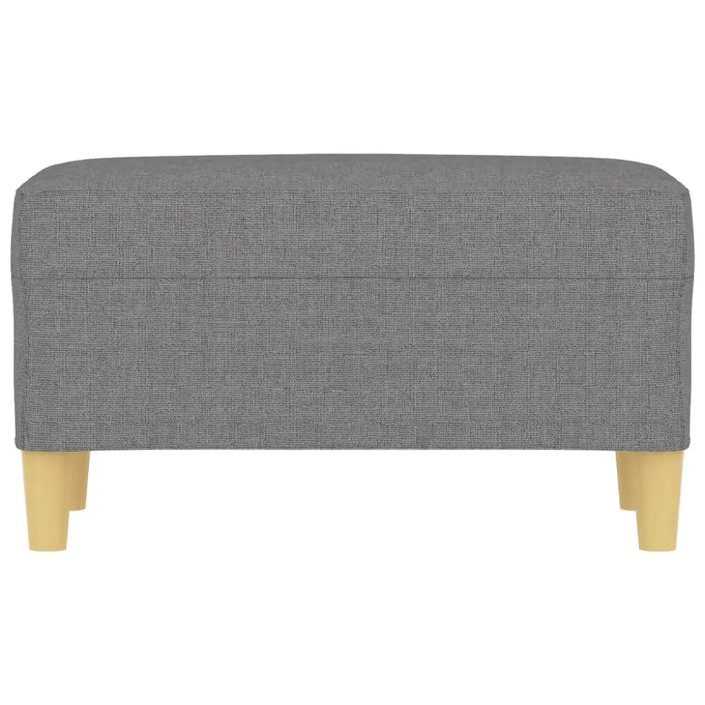 Bankje 70x35x41 cm stof donkergrijs