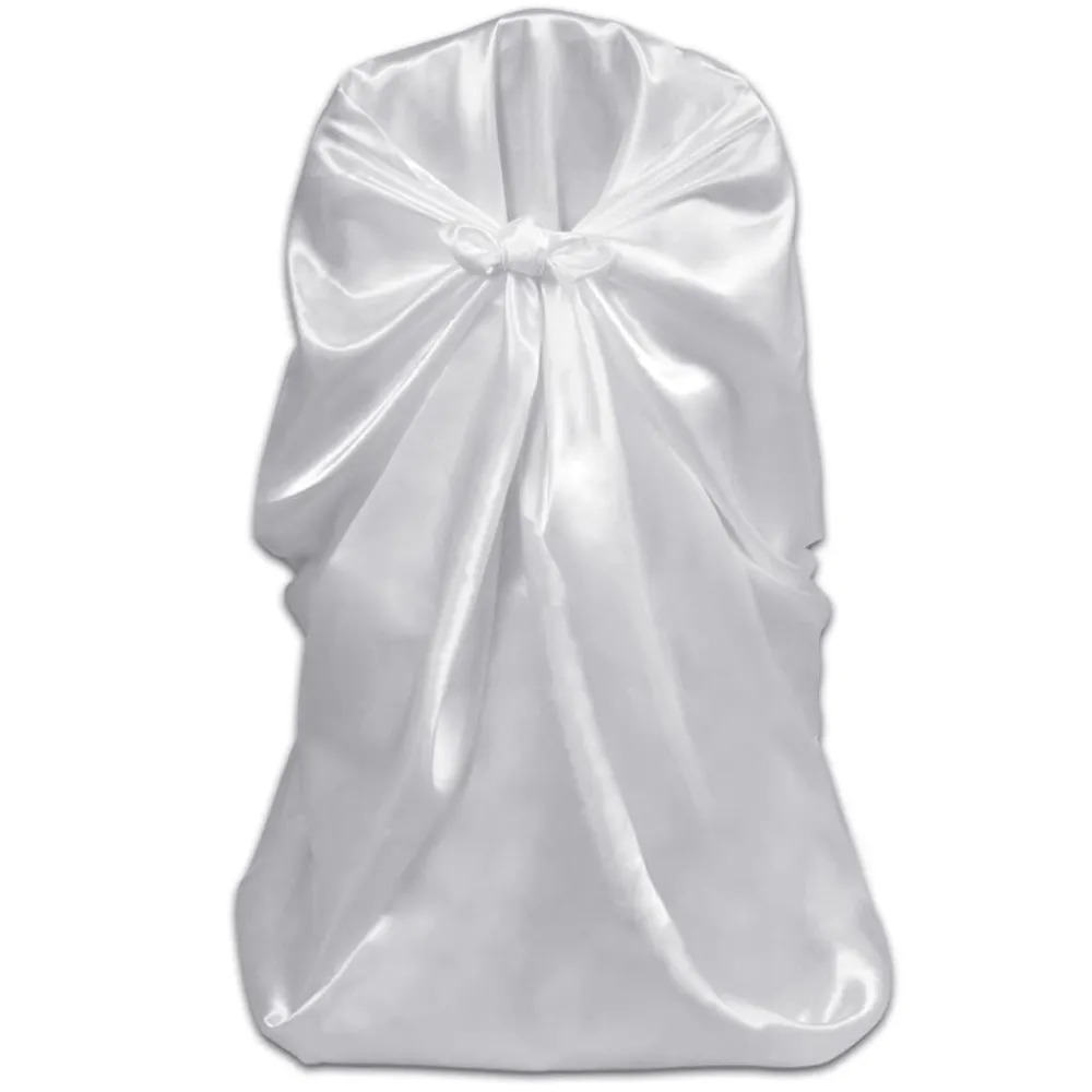 Bruiloft Stoelhoes Wit (6 stuks) met antislip rand