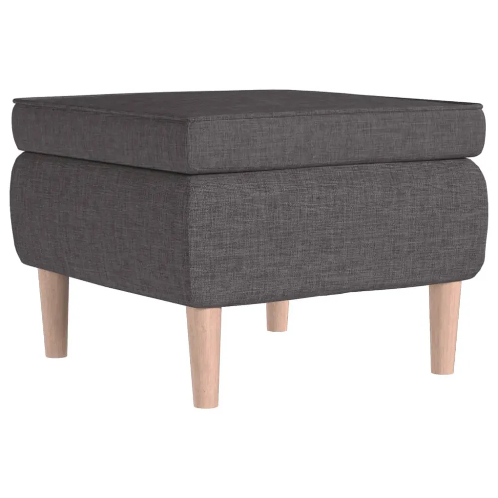 Kruk met houten poten stof donkergrijs voor IKEA-stoelen en modellen