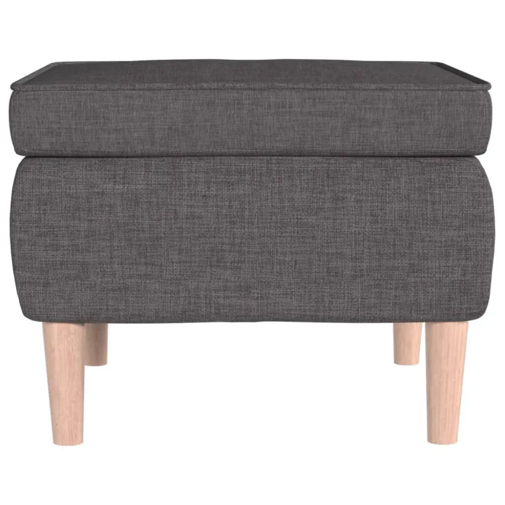 Kruk met houten poten stof donkergrijs voor IKEA-stoelen en modellen