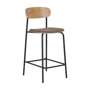 Set van 2 Hoge Krukken Estepona, Bruin, 42,5x49x95 cm, EPIKASA