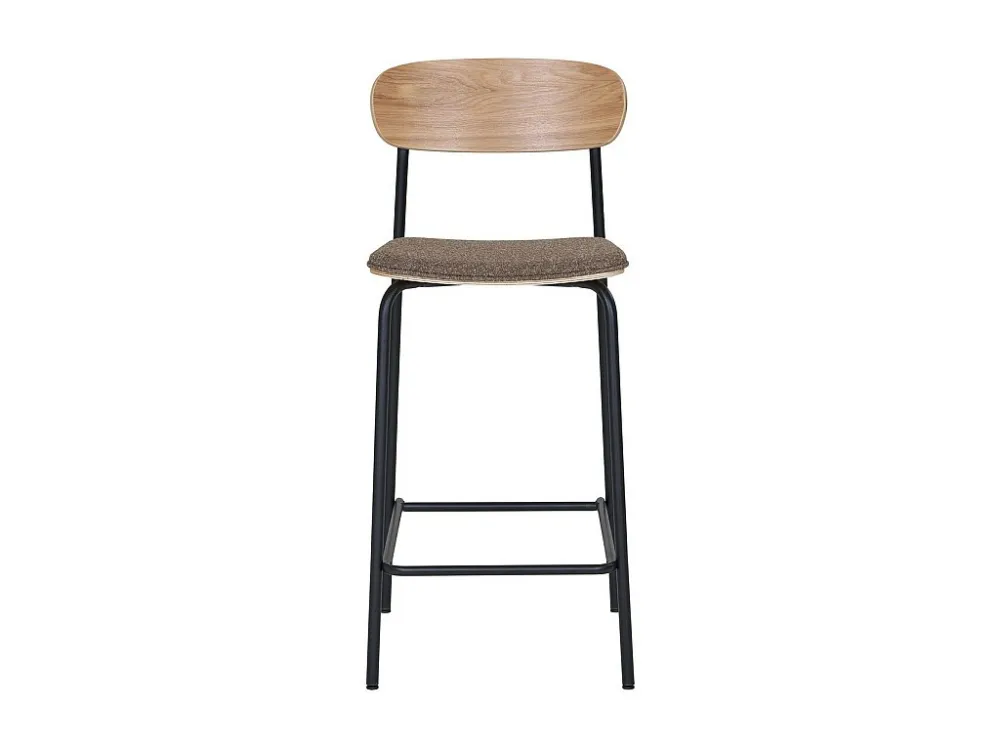 Set van 2 Hoge Krukken Estepona, Bruin, 42,5x49x95 cm, EPIKASA