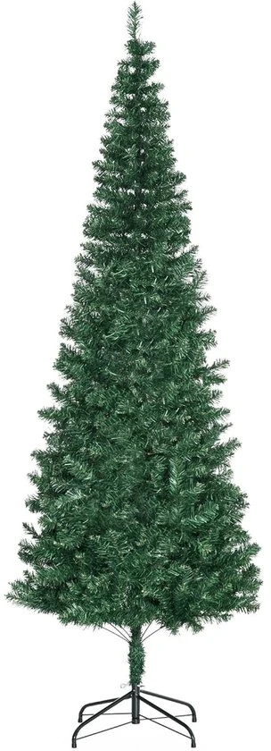 4goodz Kunstkerstboom Smal met metalen standaard - 210 cm - Ø81 cm