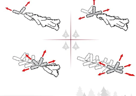 4goodz Kunstkerstboom Smal met metalen standaard - 210 cm - Ø81 cm