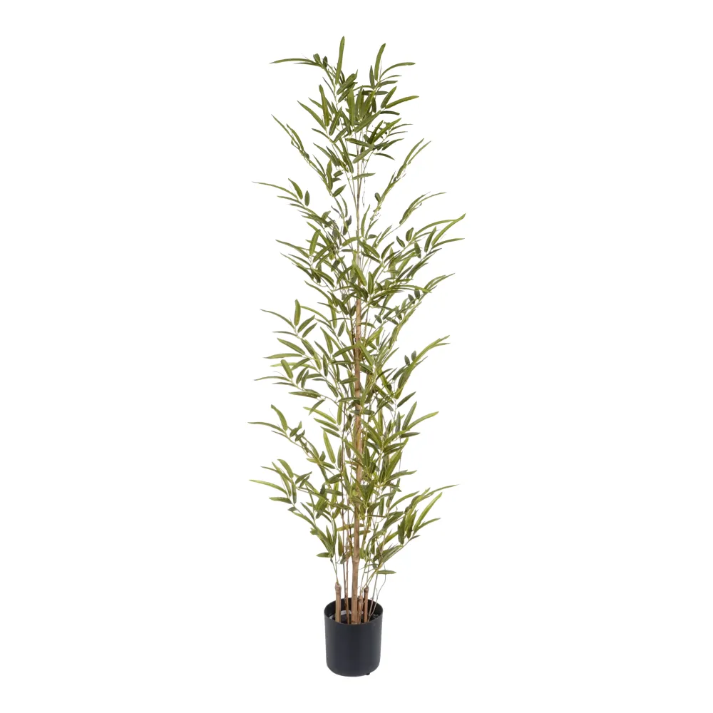 Kopu® Kunstplant Bamboe 120 cm - zwarte pot - Nepplant