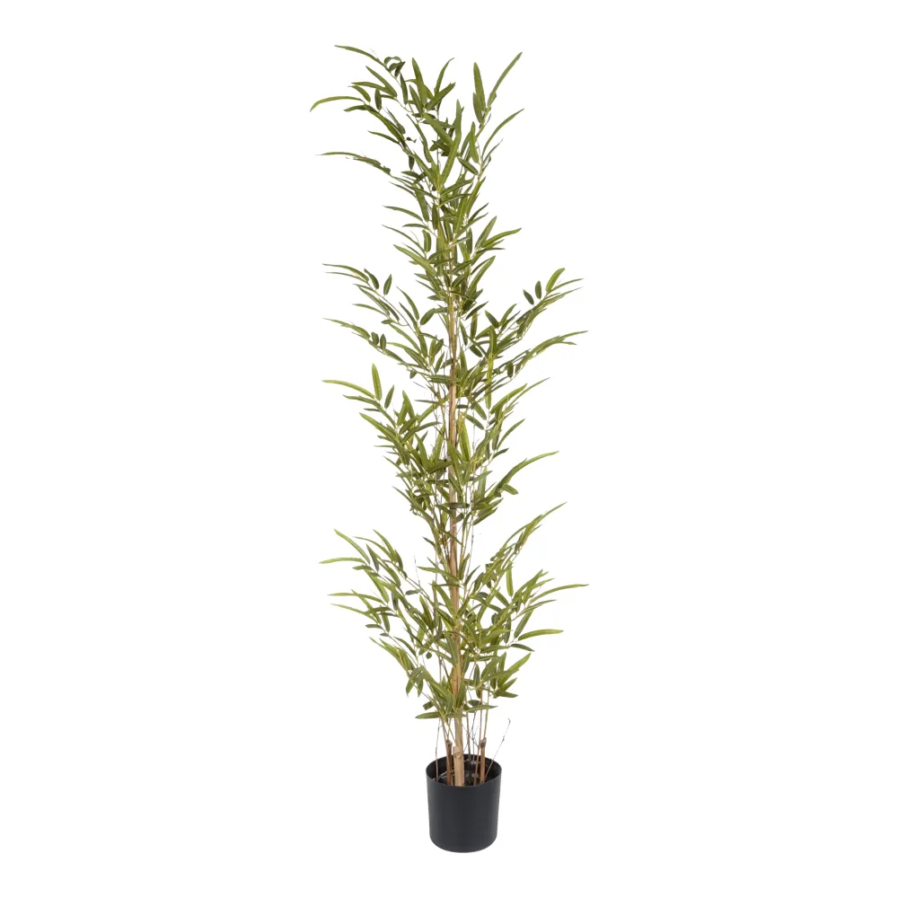Kopu® Kunstplant Bamboe 120 cm - zwarte pot - Nepplant