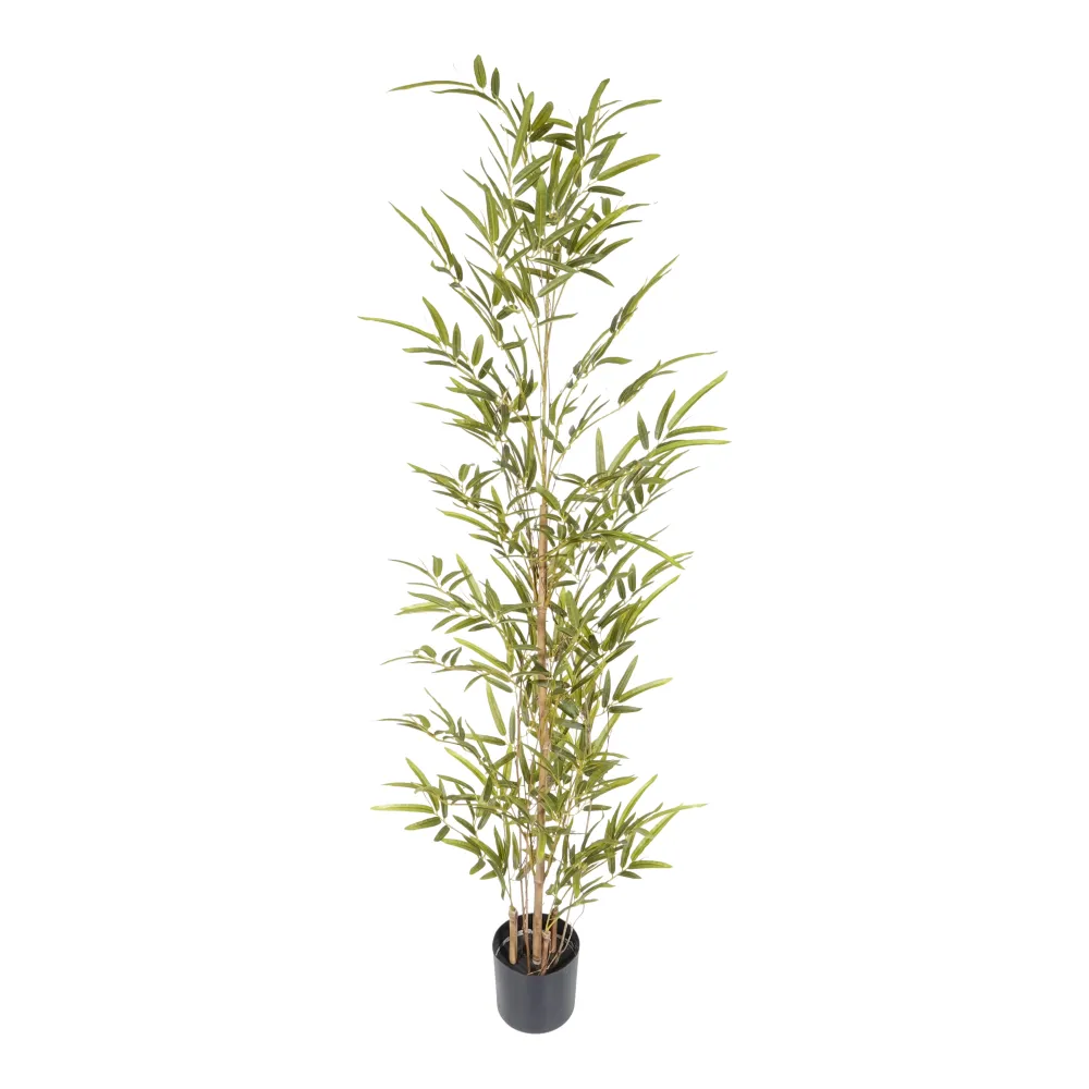 Kopu® Kunstplant Bamboe 120 cm - zwarte pot - Nepplant