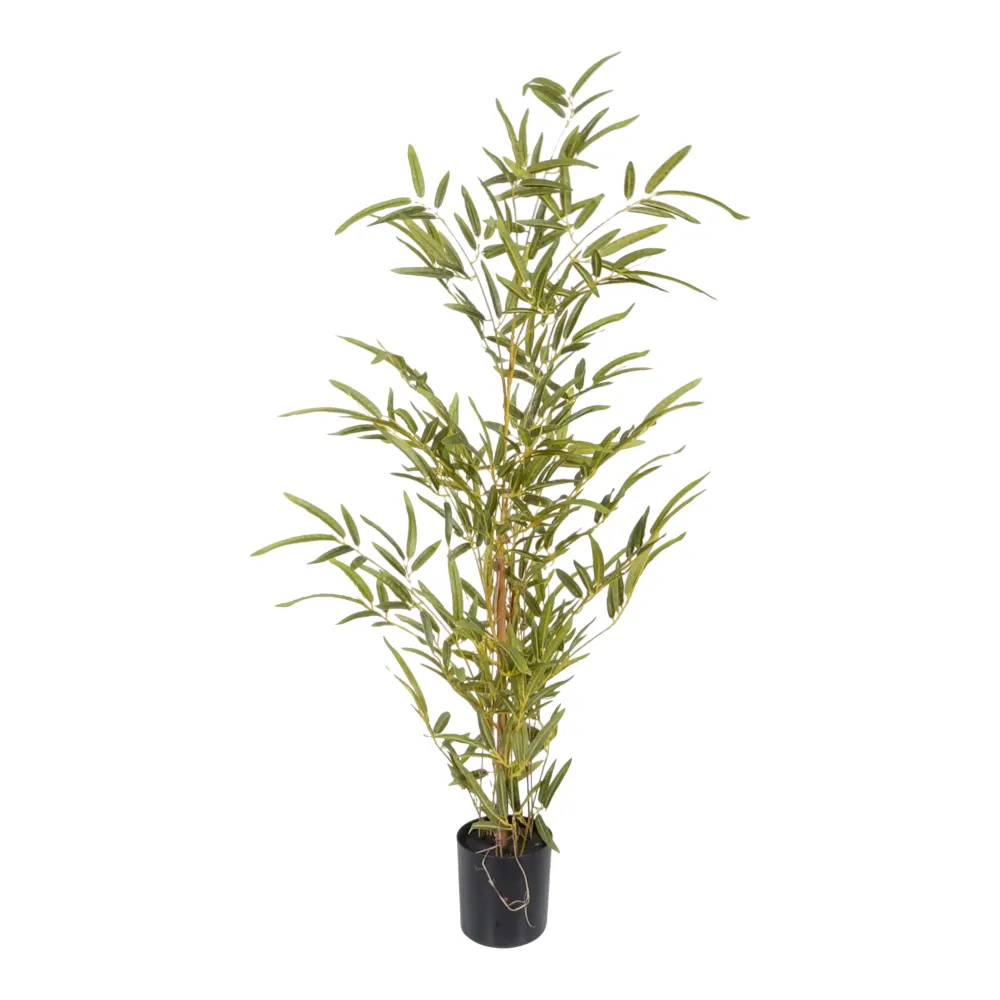 Kopu® Kunstplant Bamboe 90 cm - zwarte pot - Nepplant