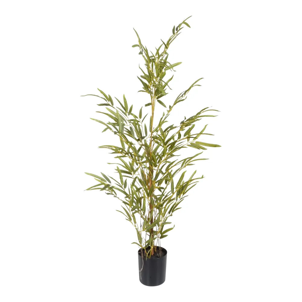Kopu® Kunstplant Bamboe 90 cm - zwarte pot - Nepplant