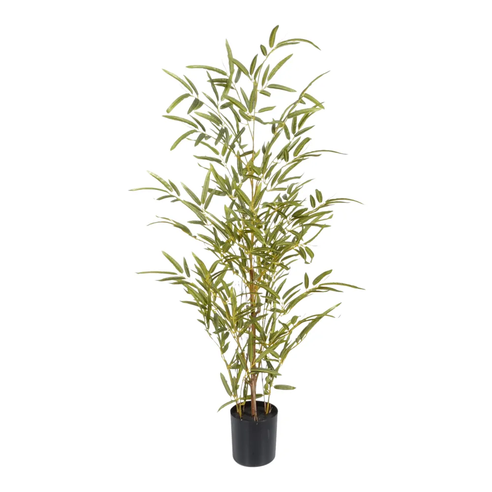 Kopu® Kunstplant Bamboe 90 cm - zwarte pot - Nepplant