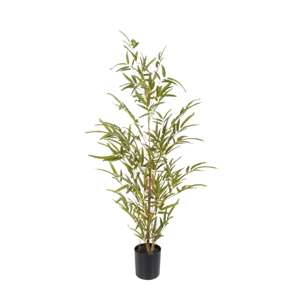 Kopu® Kunstplant Bamboe 90 cm - zwarte pot - Nepplant