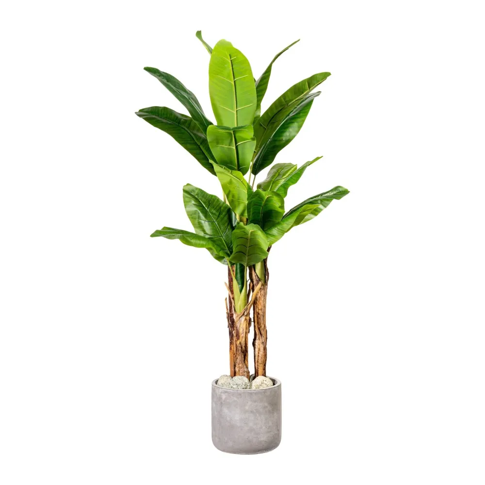 Kopu® Kunstplant Bananenplant 150 cm met 21 bladeren - Nepplant