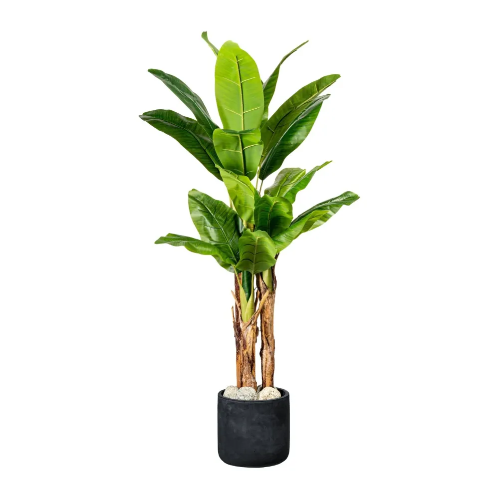 Kopu® Kunstplant Bananenplant 150 cm met 21 bladeren - Nepplant