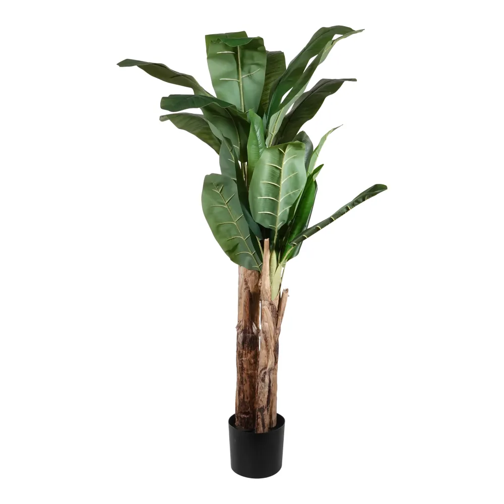 Kopu® Kunstplant Bananenplant 150 cm met 21 bladeren - Nepplant