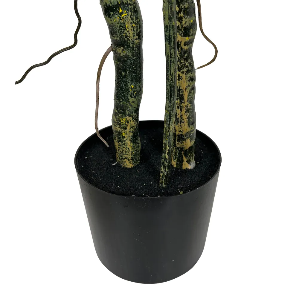 Kopu® Kunstplant Colocasia 140 cm - 8 bladeren - zwarte pot