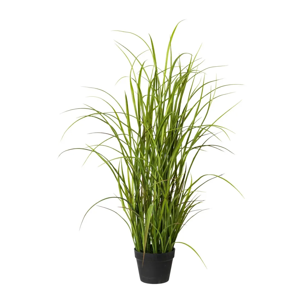 Kopu® Kunstplant Grasplant 120 cm - zwarte pot - Nepplant