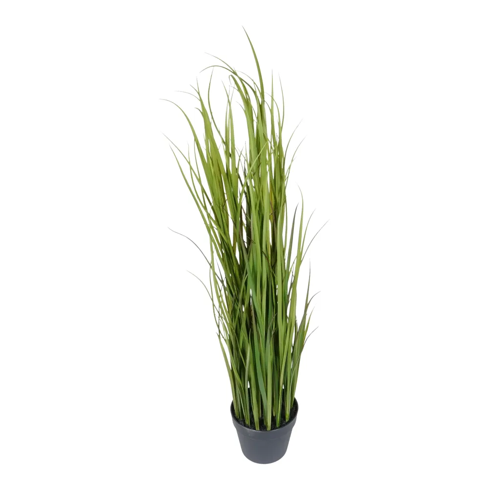 Kopu® Kunstplant Grasplant 120 cm - zwarte pot - Nepplant