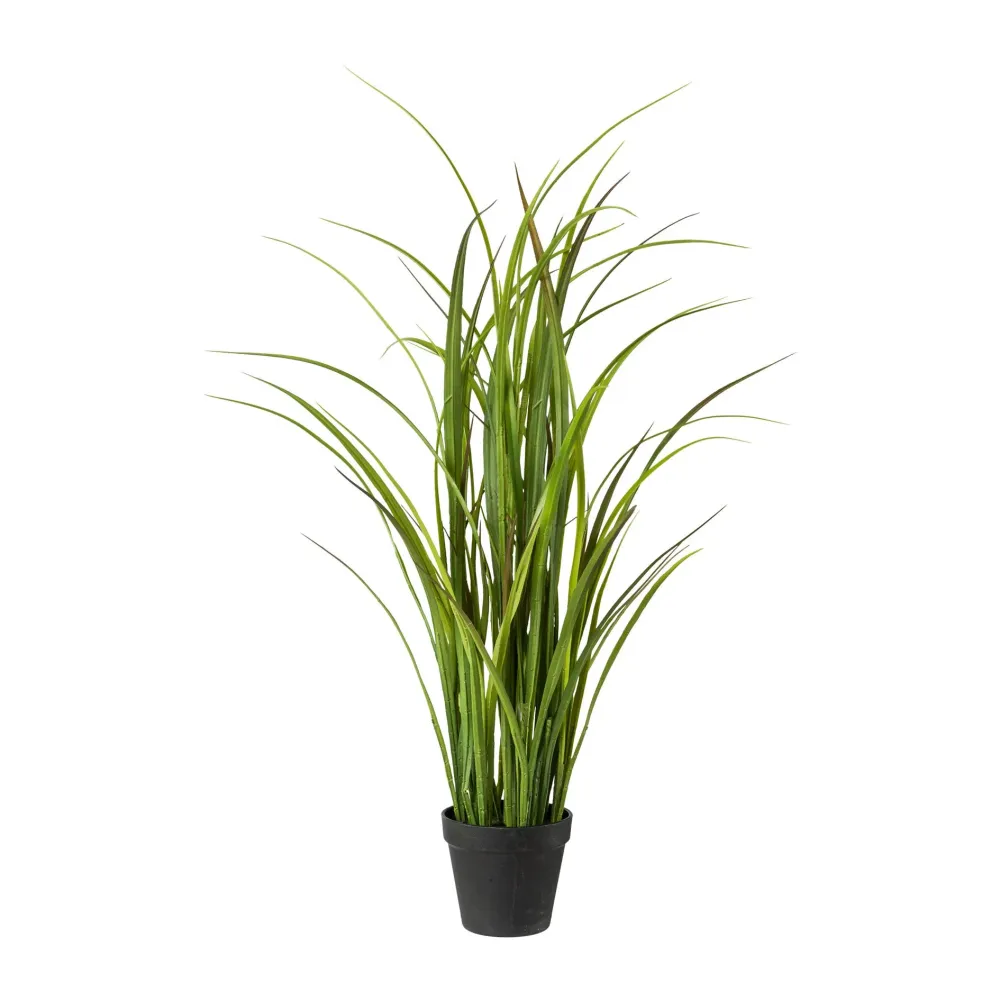 Kopu® Kunstplant Grasplant 90 cm - zwarte pot - Nepplant