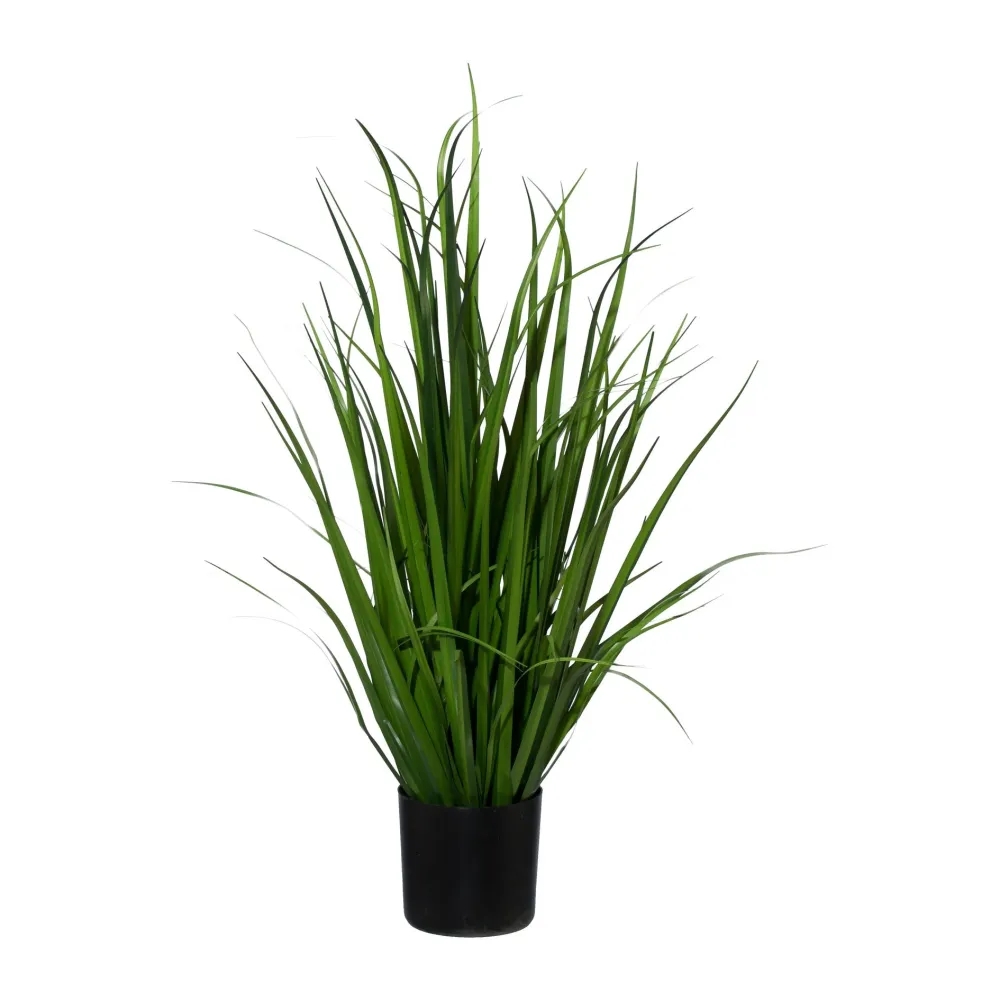 Kopu® Kunstplant Miscanthus 78 cm - zwarte pot - Nepgras