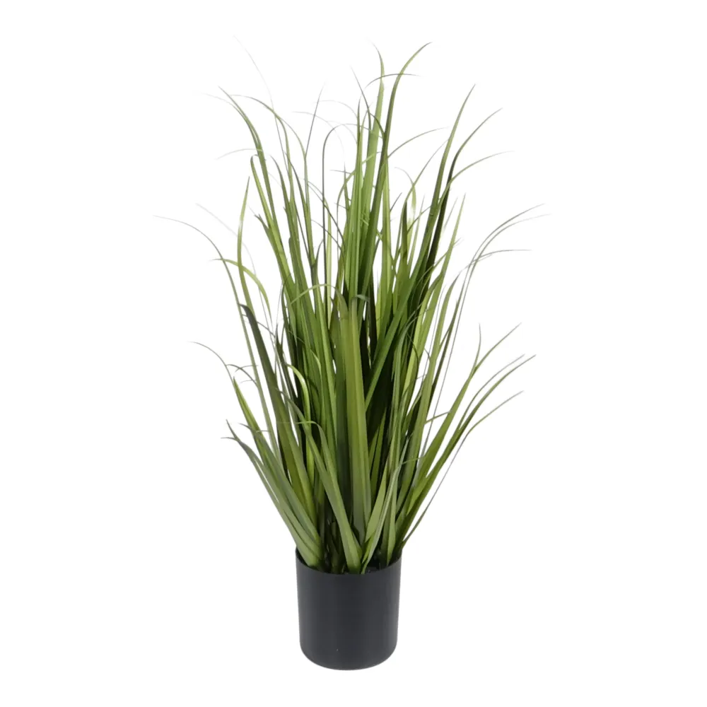 Kopu® Kunstplant Miscanthus 78 cm - zwarte pot - Nepgras