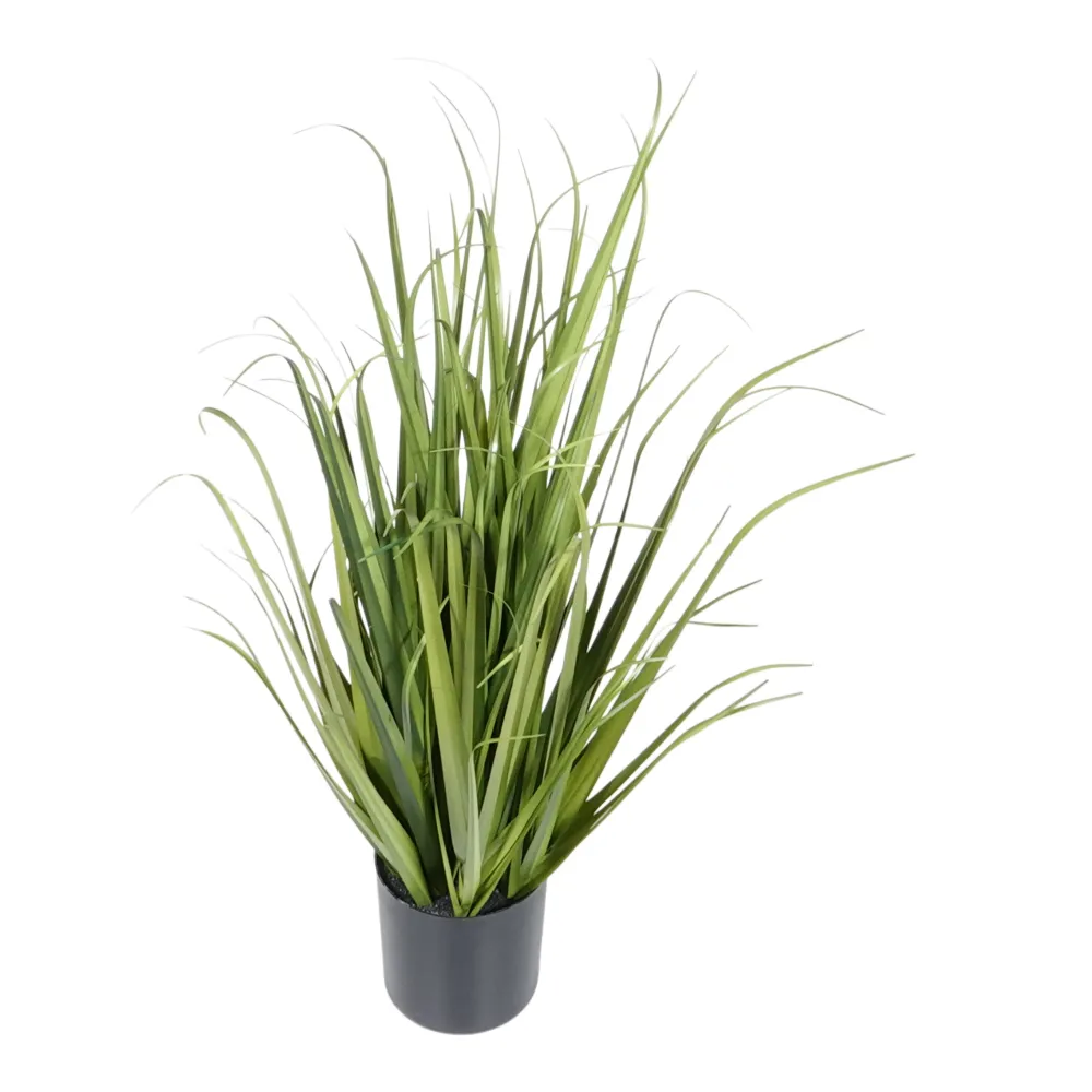 Kopu® Kunstplant Miscanthus 78 cm - zwarte pot - Nepgras