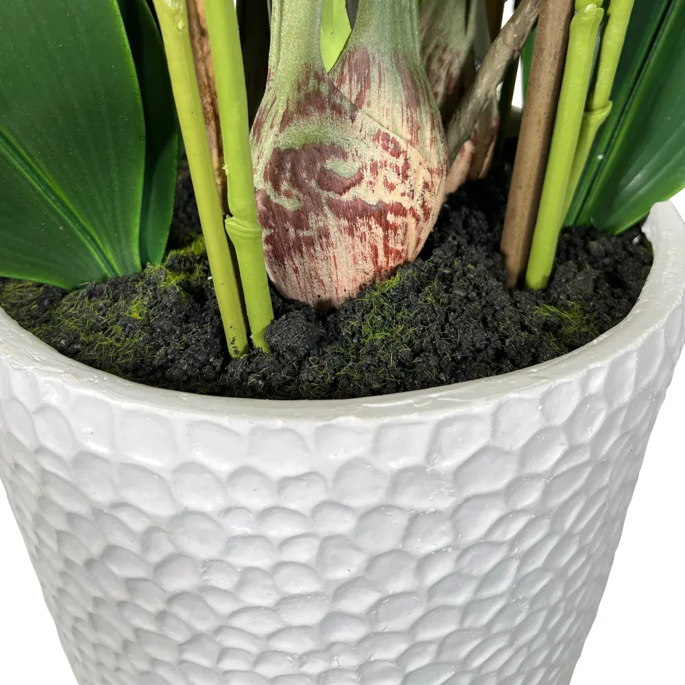Kopu® Kunstplant Orchidee 160 cm Roze Hoge Bloempot - Phalaenopsis