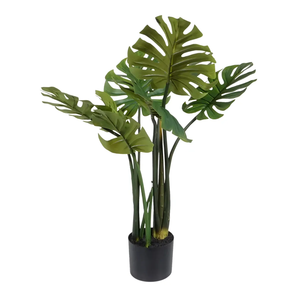 Kopu® Kunstplant Split Philodendron 90 cm - 8 bladeren - Nepplant