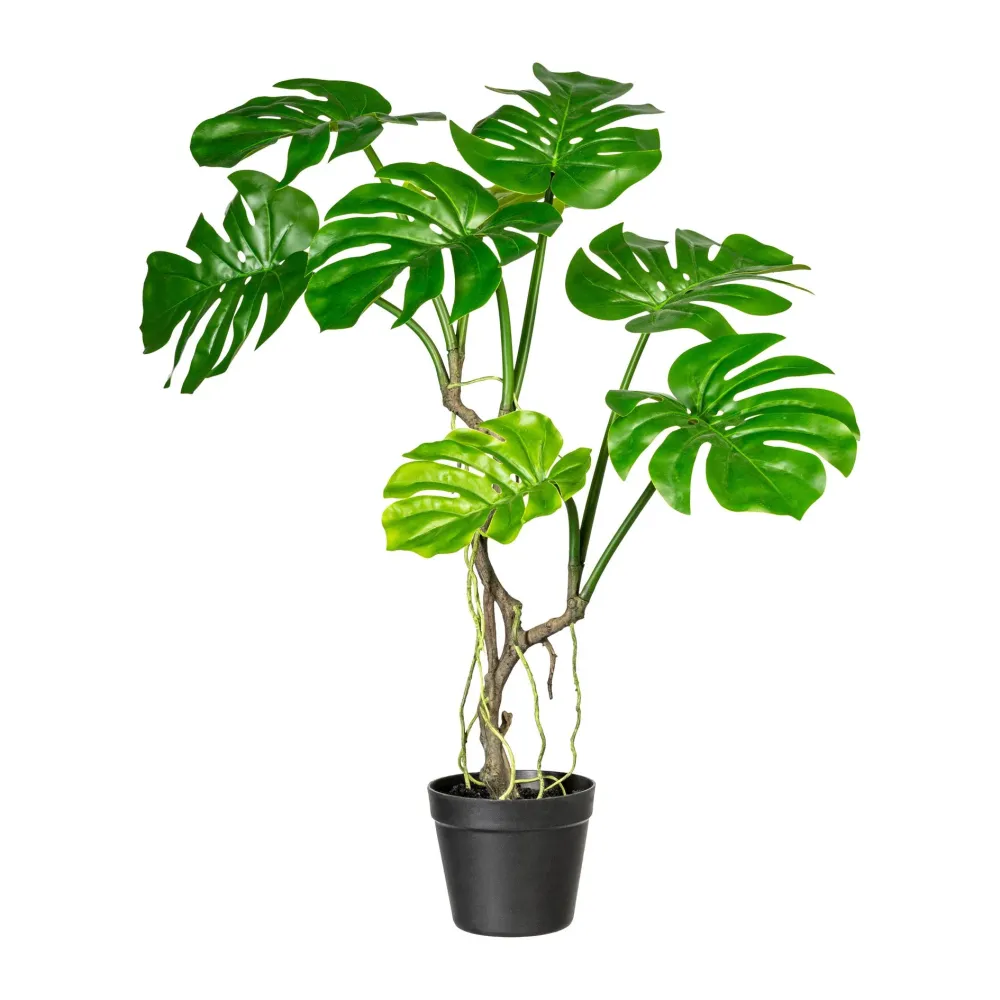 Kopu® Kunstplant Split Philodendron 75 cm - 8 bladeren - Nepplant