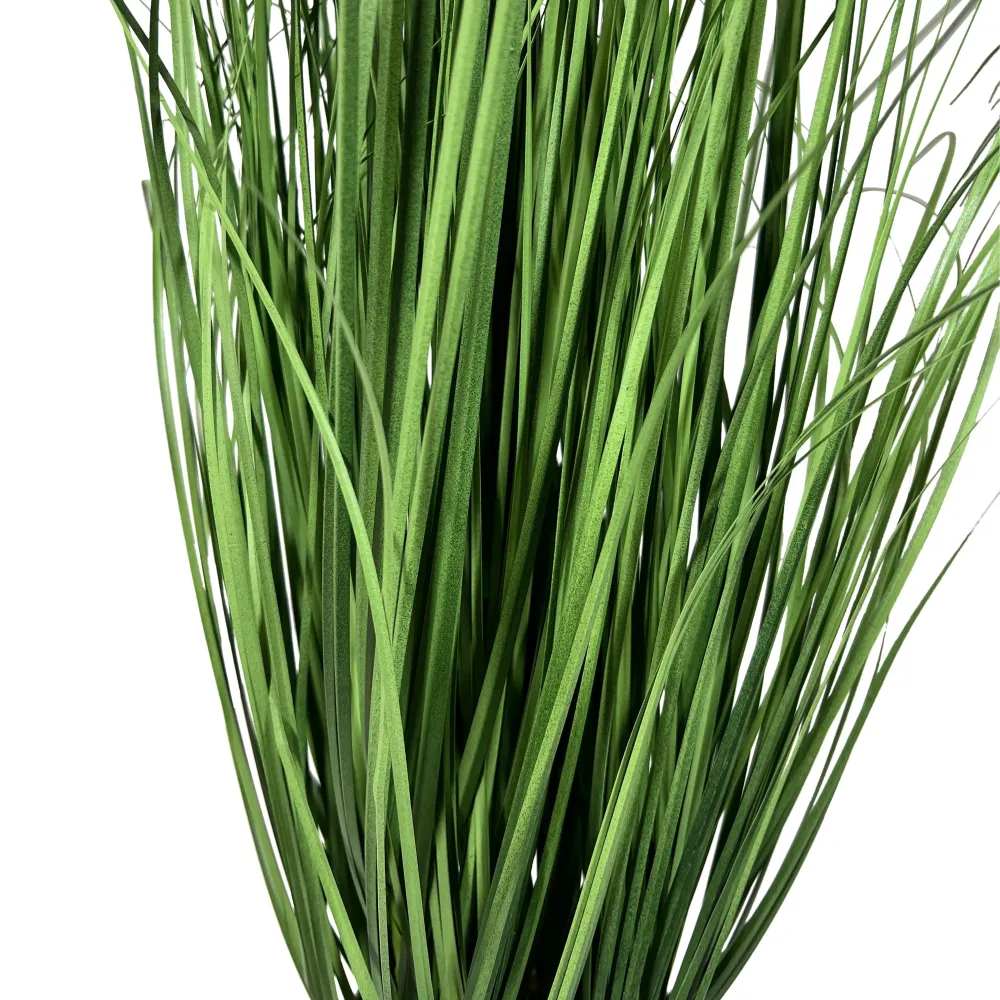 Kopu® Kunstplant Zegge Grasplant 90 cm - Witte Sierpot - Nepplant